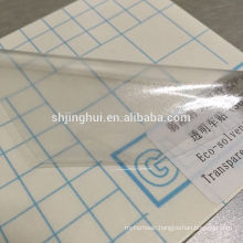 Printable/Colored/Clear Transparent self adhesive vinyl film For Pigment And Dye Ink